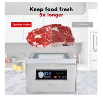 Aparat za vakumiranje SOLIS SOL 92231, 350 W, 4 super jake usisne pumpe do1,0 bar, inox