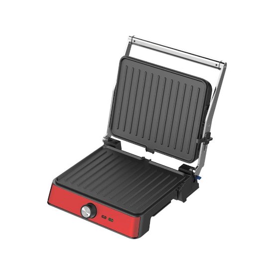 Roštilj električni WESTINGHOUSE Retro, 2200W, preklopni, crveni