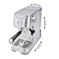 Aparat za kavu SOLIS Perfetta Plus SOL 98081, 1700W, srebrni