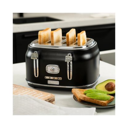 Toster WESTINGHOUSE Retro 4 Slice, 4 utora, 1750 W, crni