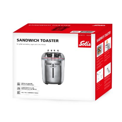 Toster SOLIS SOL 92001, 2 utora, 1635 W, inox