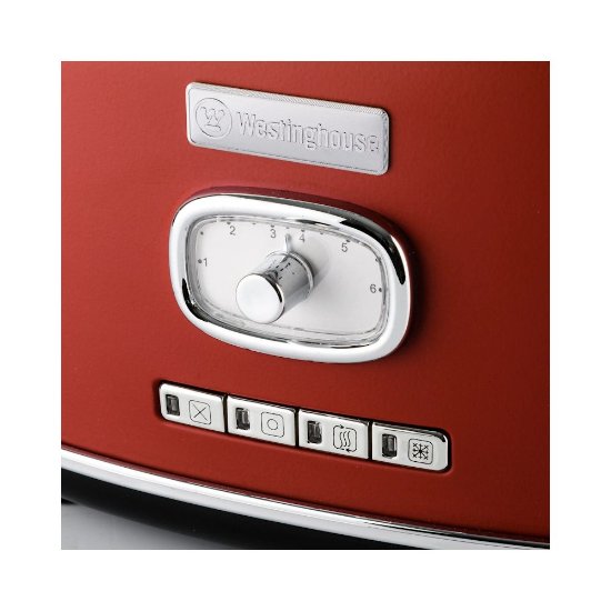 Toster WESTINGHOUSE Retro 2 Slice, 2 utora, 815 W, crveni