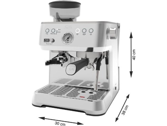 Aparat za kavu SOLIS Solis Grind & Infuse Perfetta 1019 - RVS Silver, espresso aparat, 16 bara, 2,6 l, inox