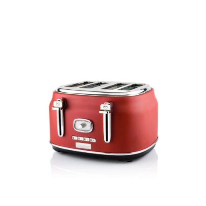 Toster WESTINGHOUSE Retro 4 Slice, 4 utora, 1750 W, crveni