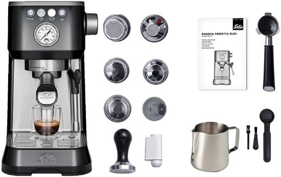 Aparat za kavu SOLIS Perfetta Plus SOL 98084, 1700W, crni