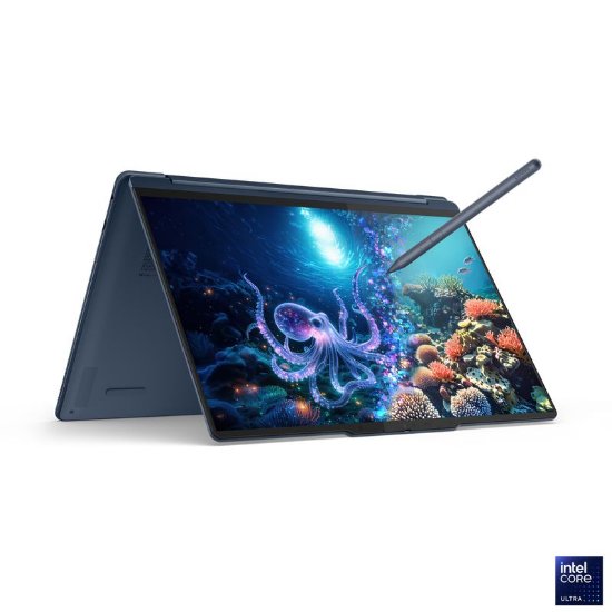 IZLOŽBENI - Laptop LENOVO Yoga 9 2u1 83lc002dsc / Core Ultra 7 258V, 32GB, 1TB SSD, Intel Arc Graphics, 14" 2,8K 120Hz OLED Touch, Windows 11 Pro, plavi