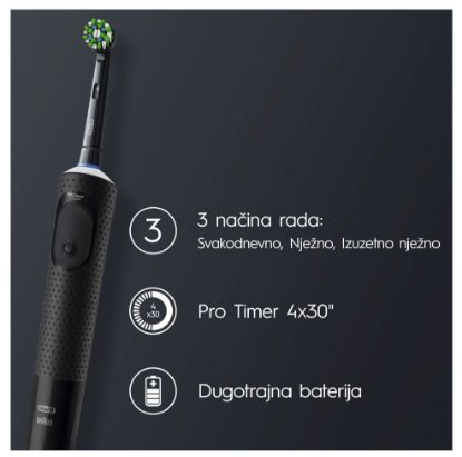 Električna četkica za zube ORAL-B Vitality Pro, crna