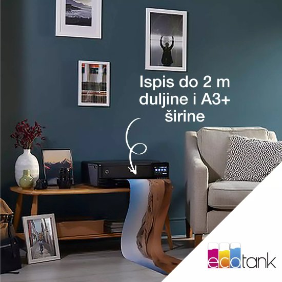 Multifunkcijski printer EPSON EcoTank L8180, printer/scanner/copy, 5760 dpi, A3, LAN, USB, WiFi