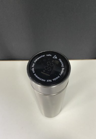 RABLJENI - Termos boca sa prikazom temperature MJ SWB001, 0.4L, nehrđajući čelik, srebrna