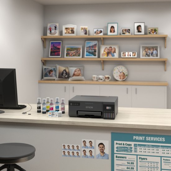 Printer EPSON EcoTank L8050 Photo, tintni, USB, WiFi, crni