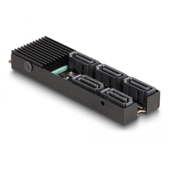 Adapter DELOCK M.2 2280 Key B+M muški do 5 x SATA s hladnjakom