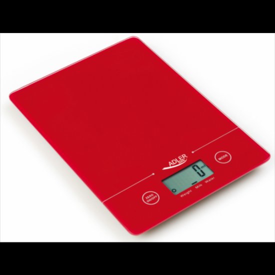 Kuhinjska vaga ADLER AD3138R, digitalna, 5 kg, crvena