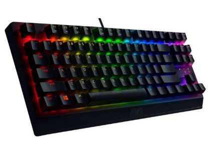 Tipkovnica RAZER BlackWidow V3 Tenkeyless, mehanička, Yellow Switch, RGB, US Layout, crna, USB