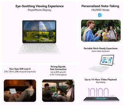Tablet HUAWEI MatePad 11.5, 11.5", 8GB, 256GB, WiFi, Harmony OS, sivi + poklon Huawei olovka + tipkovnica