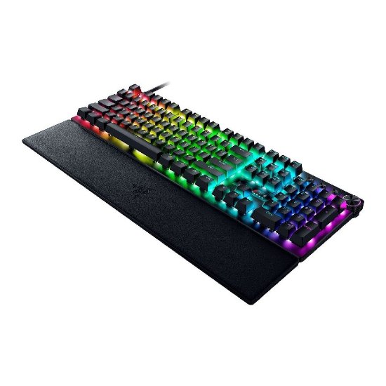 Tipkovnica RAZER Huntsman V3 Pro, Analog Switch, RGB, UK Layout, USB, crna