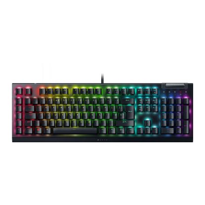 Tipkovnica RAZER BlackWidow V4 X, mehanička, Green switch, RGB, UK Layout, crna, USB