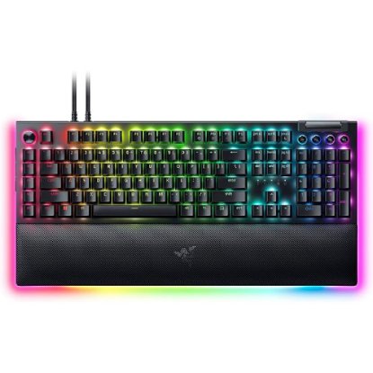 Tipkovnica RAZER BlackWidow V4 Pro, mehanička, Green, RGB, US Layout, crna, USB