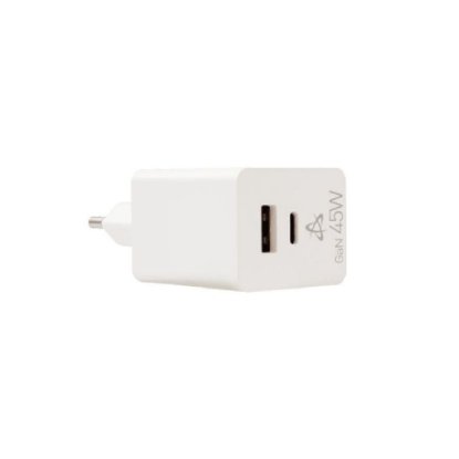 Kućni punjač SBOX HC-45 , USB-C, 45W, GaN, bijeli