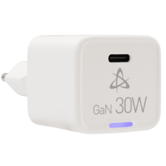 Kućni punjač SBOX HC-30 , USB-C, 30W, GaN, bijeli