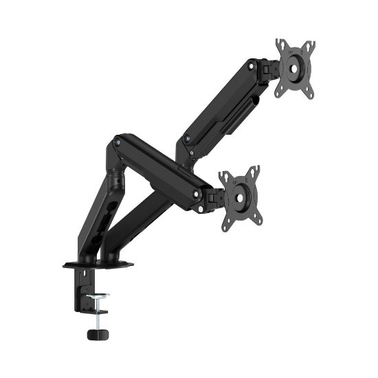 Stalak za monitor SBOX LCD-S024-3, stolni, do 32", za 2 monitora, crni