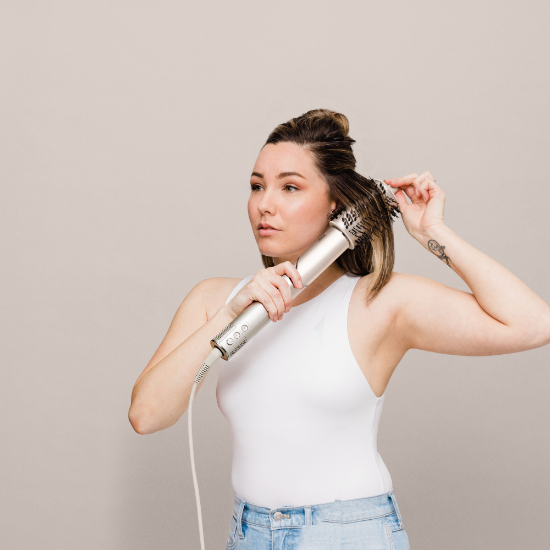 Uvijač za kosu SHARK HD424SLEU Flexstyle, 3 u 1, 1400 W, stilizator, sušilo, srebrna