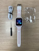 RABLJENI - Dječji pametni sat MYKI 4, 4G video pozivi, praćenje lokacije, vodootporan, bijelo-rozi