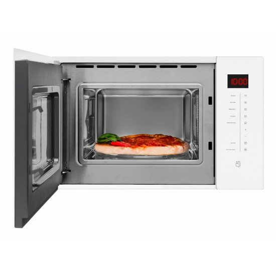 Ugradbena mikrovalna pećnica AMICA AMMB25E2SGW, X-TYPE, 25 l, 900 W, Grill, bijela