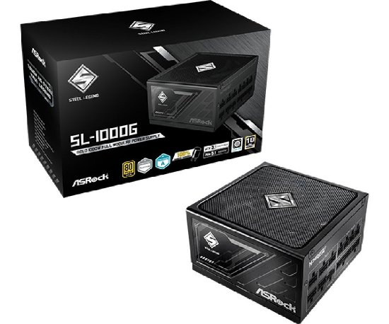 Napajanje 1000W, ASROCK Steel Legend SL-1000G, 135mm vent., 80+ Gold, modularno