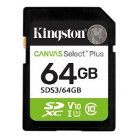 Memorijska kartica KINGSTON Canvas Select Plus SDS3/64GB, SDXC 64GB, Class 10, UHS-I