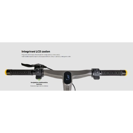 Električni romobil MS ENERGY Urban 500, autonomija do 50km, brzina 25km/h, kotači 10", sivi