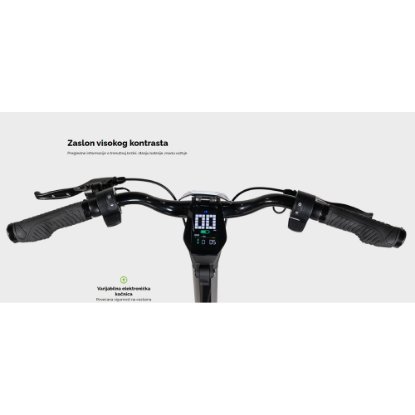 Električni romobil MS ENERGY Flare, autonomija do 60km, brzina 25km/h, kotači 10", crni