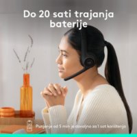 Slušalice LOGITECH Zone 300, bežične, BT, crne
