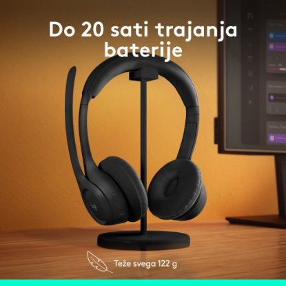 Slušalice LOGITECH Zone 300, bežične, BT, crne