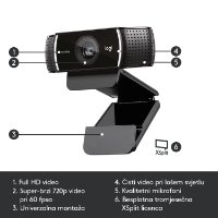 Web kamera LOGITECH HD WebCam C922 Pro Stream
