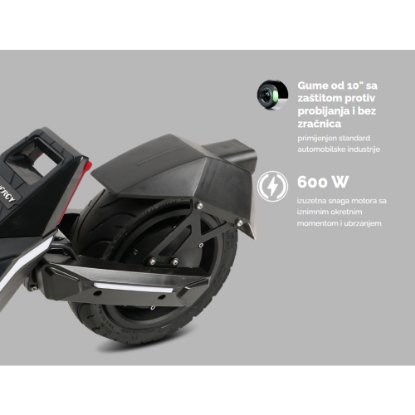 Električni romobil MS ENERGY Flare, autonomija do 60km, brzina 25km/h, kotači 10", crni