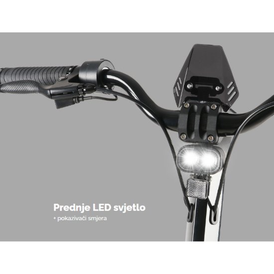 Električni romobil MS ENERGY Flare, autonomija do 60km, brzina 25km/h, kotači 10", crni