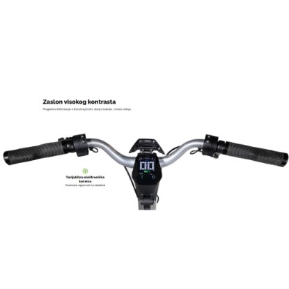 Električni romobil MS ENERGY Flare X, autonomija do 70km, brzina 25km/h, kotači 10", sivi