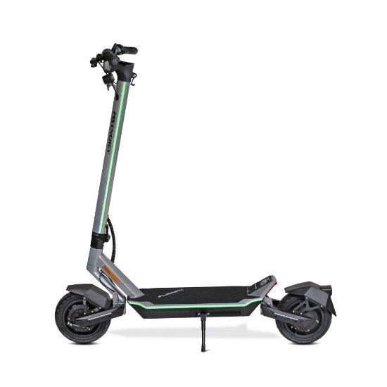 Električni romobil MS ENERGY Flare X, autonomija do 70km, brzina 25km/h, kotači 10", sivi