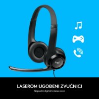 Slušalice LOGITECH H390, crne, USB