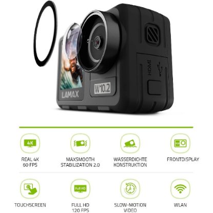 Sportska digitalna kamera LAMAX W10.2, 8K, 64MP