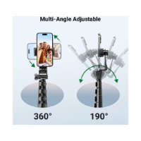 Selfie stick UGREEN LP661, do 7,2", tripod, daljinski, crni