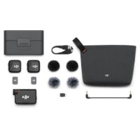 Mikrofon DJI Mic Mini (2 TX + 1 RX + Charging Case), bežični, crni