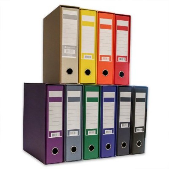 Registrator EURO A4 80mm, sivi