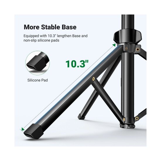 Selfie stick UGREEN LP661, do 7,2", tripod, daljinski, crni