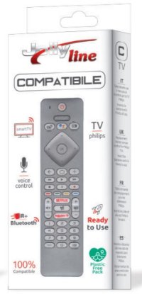Univerzalni daljinski upravljač JOLLY LINE za Philips TV, IR + BT, glasovna kontrola