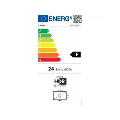 Gaming monitor 27" XIAOMI G27Qi, QHD, IPS, 180Hz, 1ms, 300cd/m2, FreeSync, crni