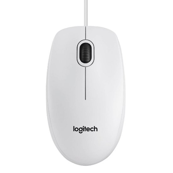 Miš LOGITECH B100, OEM, optički, bijeli, USB