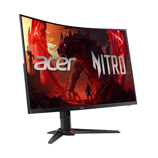 Gaming monitor 31,5" ACER XZ323QUZ1bmiiprx UM.HX3EE.105, QHD, VA, 280Hz, 1ms, 250cd/m2, FreeSync, pivot, zakrivljeni, zvučnici, crni