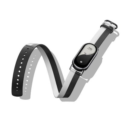 Zamjenski remen za XIAOMI Smart Band 8, Double Wrap Strap, crno-bijeli