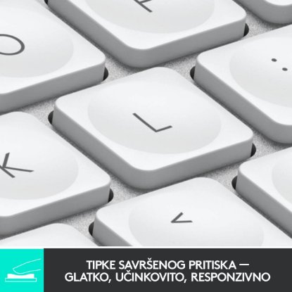 Tipkovnica LOGITECH MX Keys mini, bežična, BT, srebrna